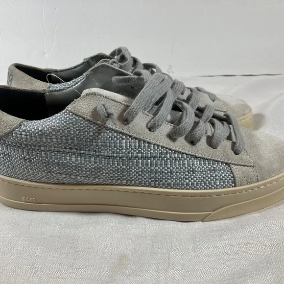 NWOT P448 Jack Suede & Woven Textured Sneakers, Women's Size 38 (US Size 8) - Picture 7 of 14